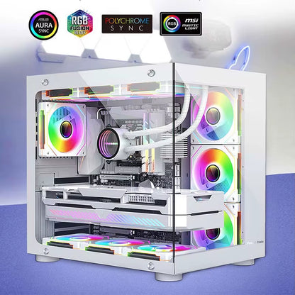 UF-1 PRISM 4 PRO Computer Chassis Fan 12Cm ARGB 4 Pin PWM Quiet Cooling Fan 12V Large Air Volume 45.2CFM/600-1500RPM